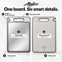 Titanium Cutting Board — 100% Plastic-Free