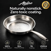 100% Titanium Pan: Naturally Nonstick, Zero Toxic Coating