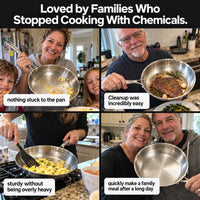 100% Titanium Pan: Naturally Nonstick, Zero Toxic Coating