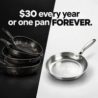 100% Titanium Pan: Naturally Nonstick, Zero Toxic Coating