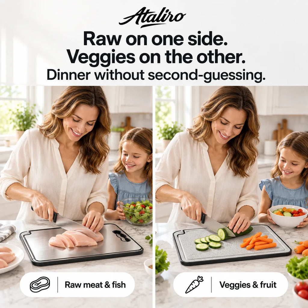 Titanium Cutting Board — 100% Plastic-Free